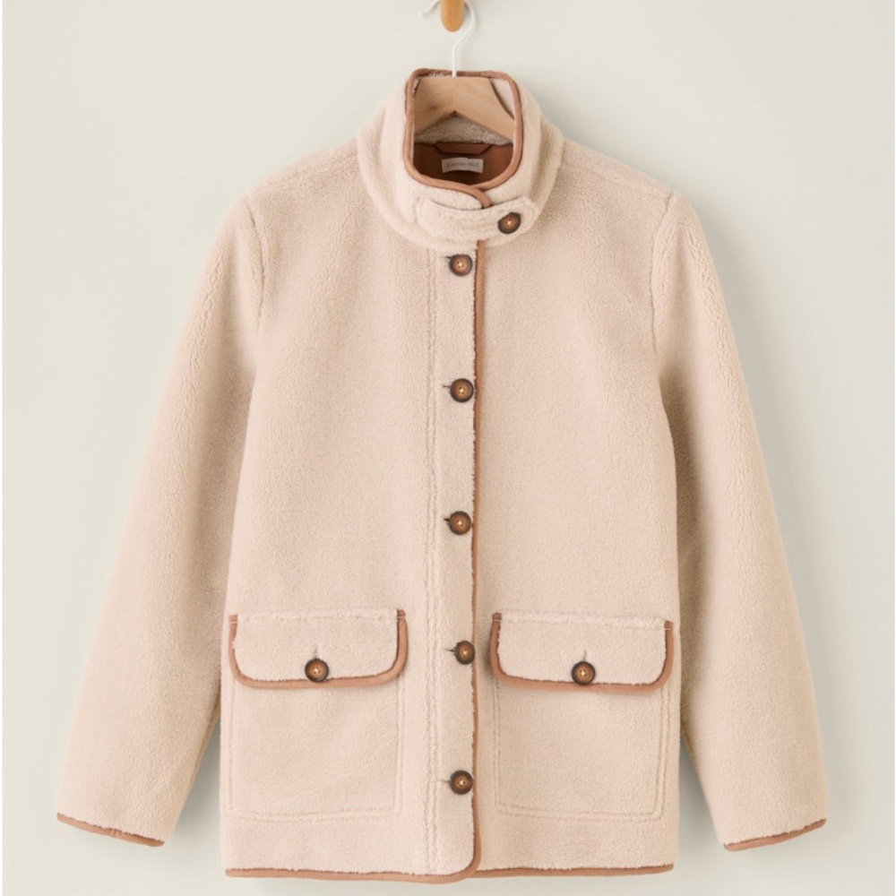 COPY - Garnet Hill Recycled-Sherpa Teddy Coat